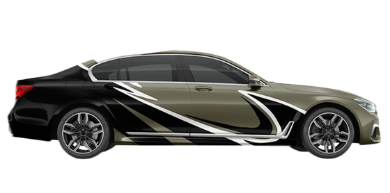 Wilderness Hoker Water Resistant Car Wrap Film Roll 160g Double PE Coated Vinyl Digital Printed