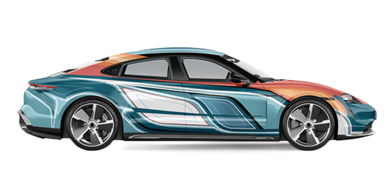 Multicolor Mechnical Color Custom Car Wrap Film 1.52*18m Matte Surface