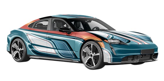Multicolor Mechnical Color Custom Car Wrap Film 1.52*18m Matte Surface