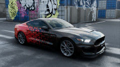 80mic Geometric Triangle Red Black Color Changing Vinyl Wrap Roll For Car