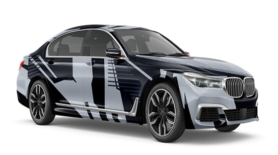 1.52*58m Car Wrap Printable Vinyl Black Camouflage Pattern Vinyl Car Material Substitute to MPI 1105, 160gsm