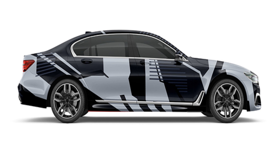 1.52*58m Car Wrap Printable Vinyl Black Camouflage Pattern Vinyl Car Material Substitute to MPI 1105, 160gsm