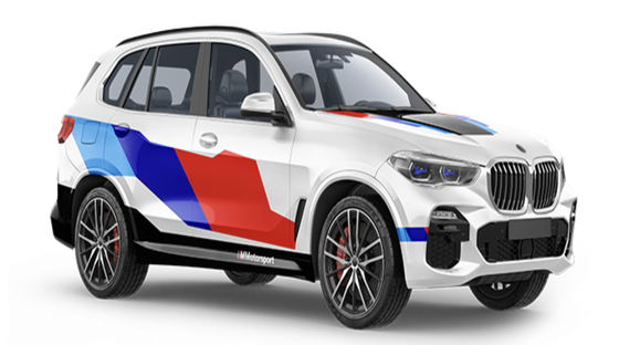 Two-color Racer 1.52m Digital Print Car Wrap 60'' Vehicle Wrap Vinyl Roll