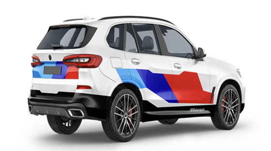 Two-color Racer 1.52m Digital Print Car Wrap 60'' Vehicle Wrap Vinyl Roll