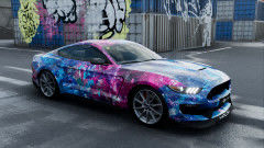 Purple Starfish 105mic Digital Print Car Wrap Film Color Changing
