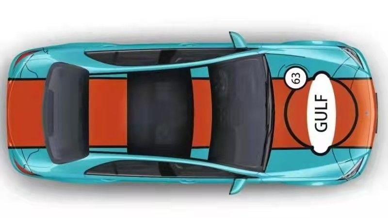 Gulf 63 Polymeric PVC 60 Inch Digital Color Changing Car Wrap Material