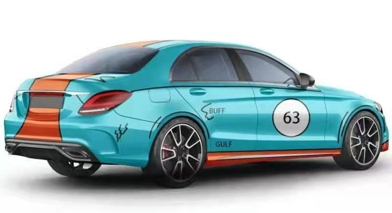 Gulf 63 Polymeric PVC 60 Inch Digital Color Changing Car Wrap Material