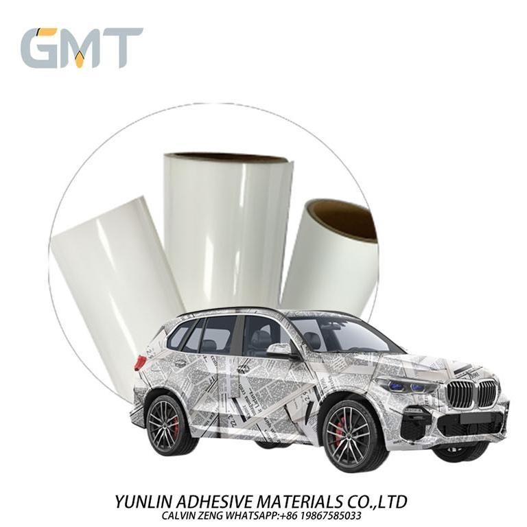 Newspaper Type Car Wrap Film 1.52*18m Bubble Free Vinyl Roll Glossy Surface