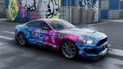Purple Starfish 105mic Digital Print Car Wrap Film Color Changing