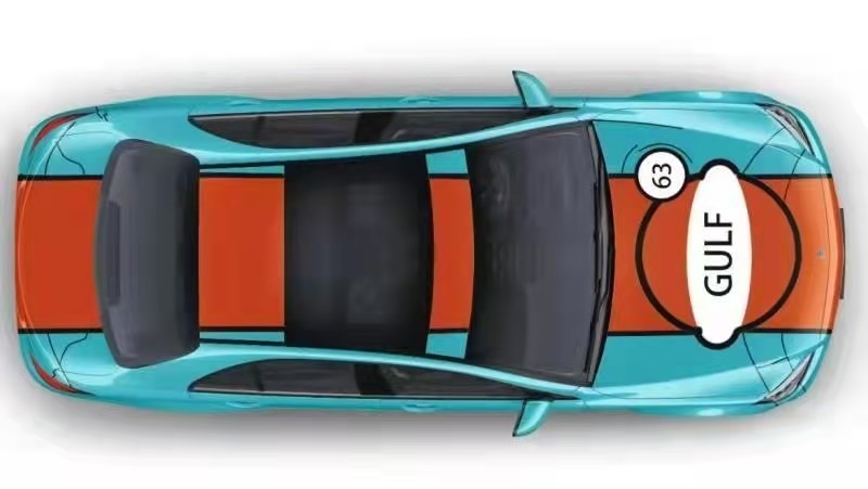 Gulf 63 Polymeric PVC 60 Inch Digital Color Changing Car Wrap Material
