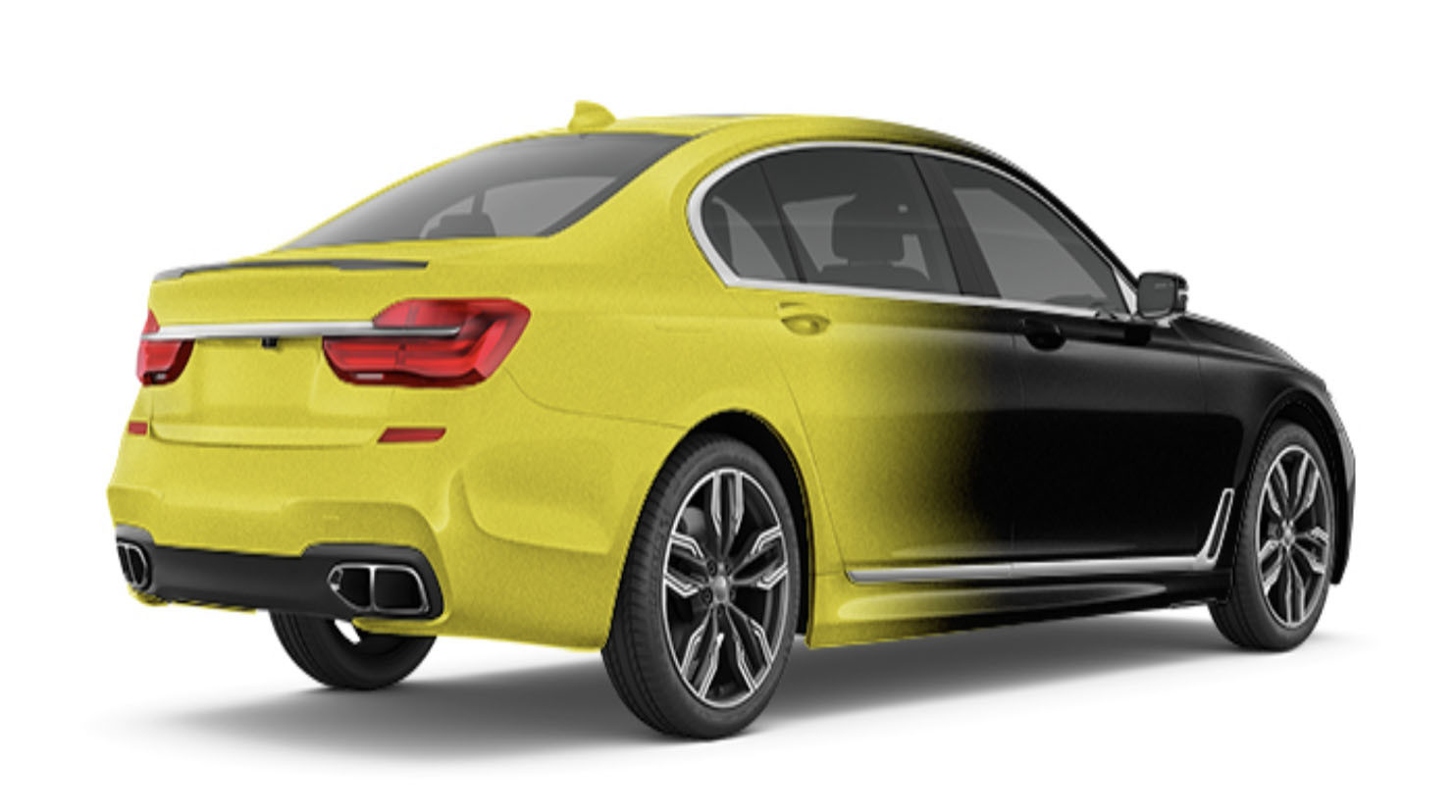 GMT Printable Vinyl Gredient in yellow and black Digital Color Changing Car Wrap 1.52*60m Size Substitute to MPI 1105